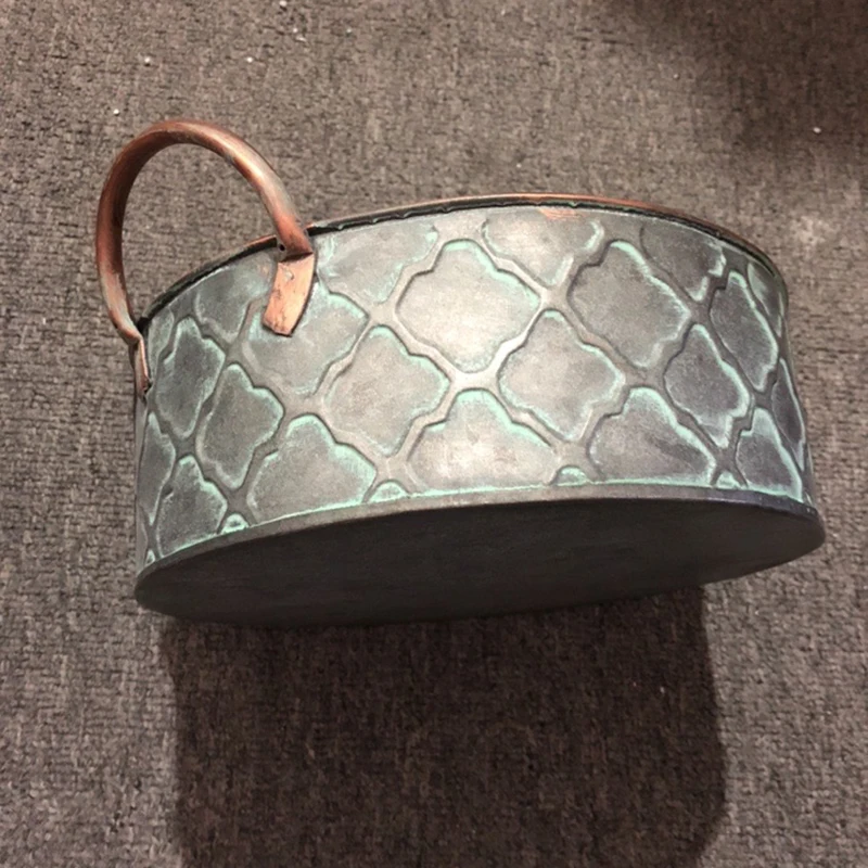 Ретро металлическая корзина для хранения хлеба с ручкой скандинавский Железный