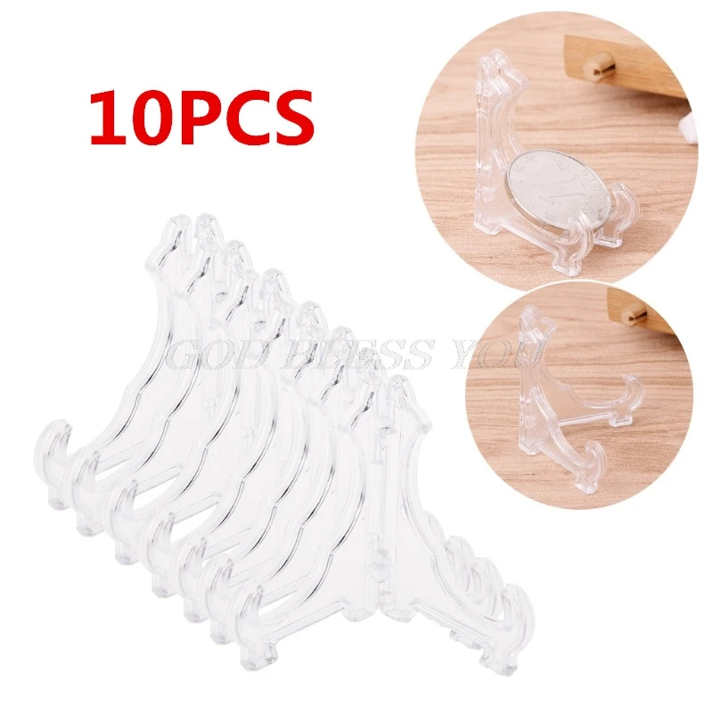 10 шт./упак. прозрачный пластиковый дисплей 42 мм молитбер со стойкой медалью