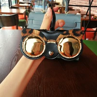 ins animal cartoon fashion hot women portable case pu leather sun eye glasses box for eyeglass sunglasses cute protection bag