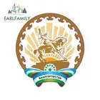 EARLFAMILY 13 см x 12,1 см республика Башкортостан Мультяшные автомобильные наклейки на окно автомобиля голова переводная виниловая Водонепроницаемая автостайлинг