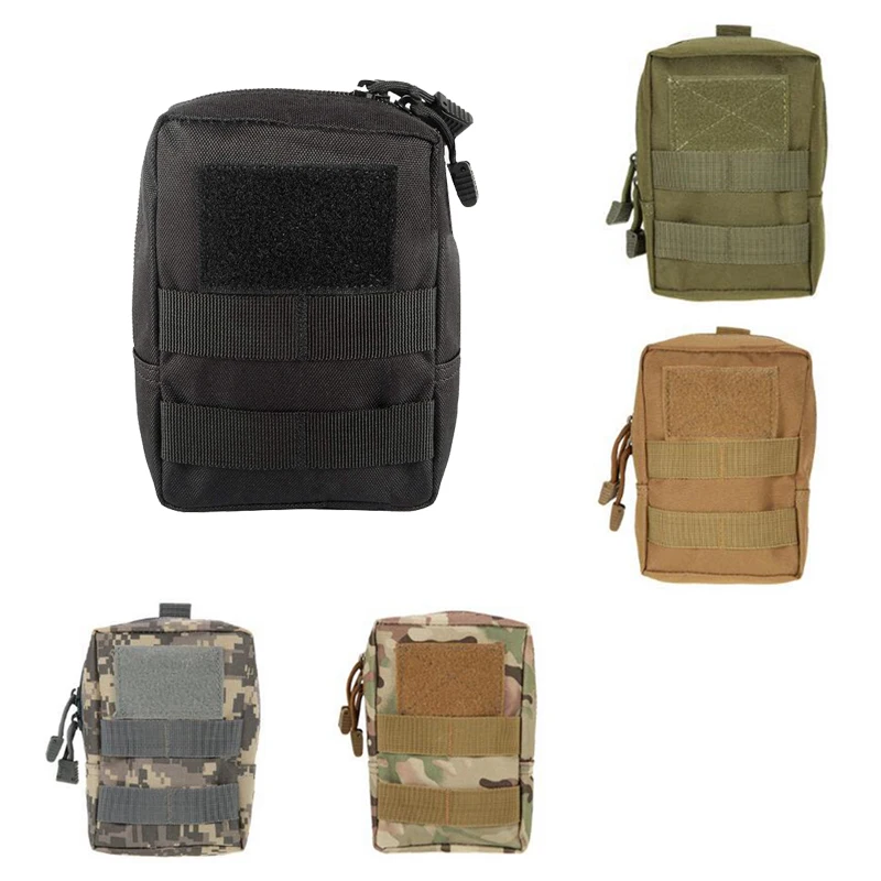 

600D Nylon Tactical Pouch Bag Outdoor Molle Military EDC Pouch For CS War Game Hunting Waist Pack Vest Backpack
