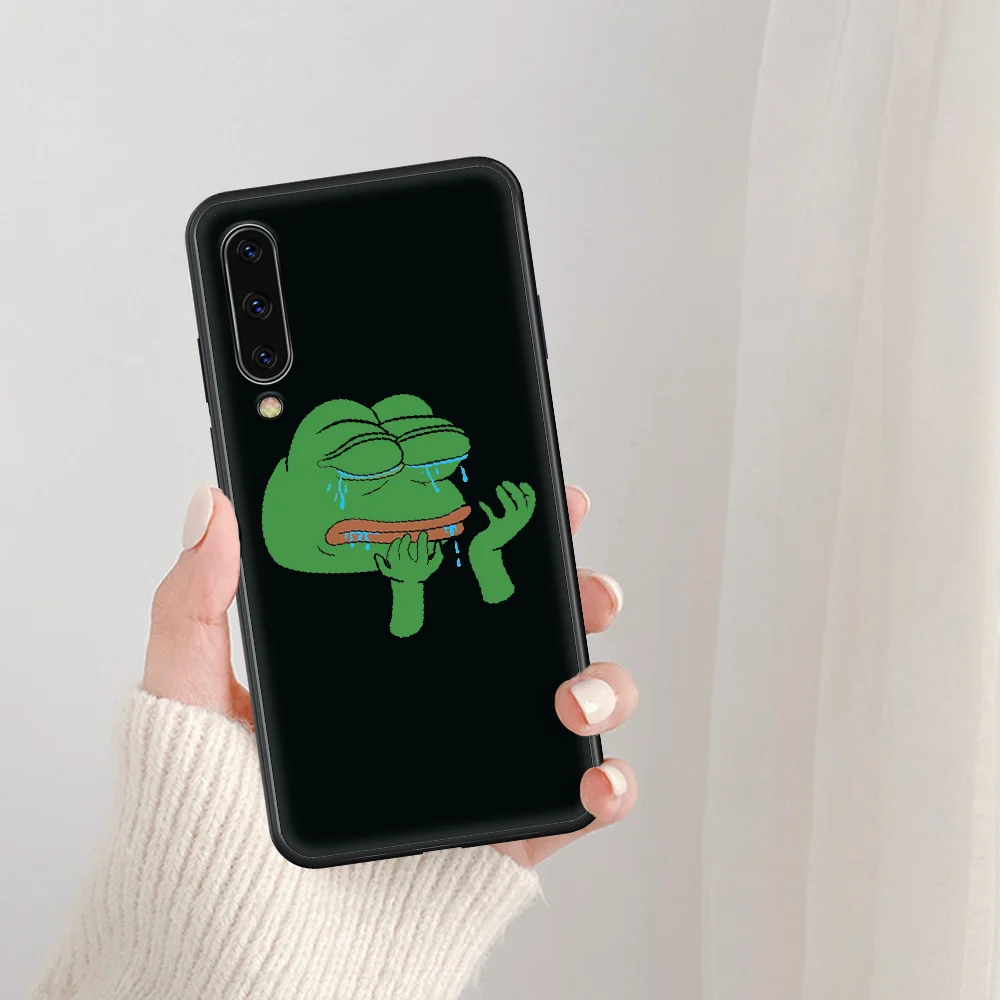 

Funny The Frog Pepe Phone Case For Samsung Galaxy A 5 7 8 10 20 20E 21S 30 30S 40 50 51 70 71 black Coque Soft Funda Trend
