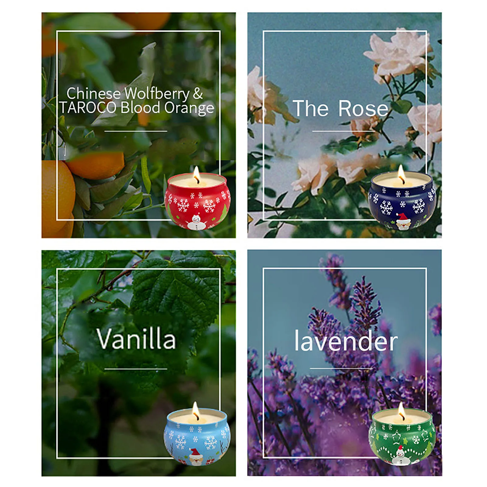 Подарочный набор рождественских свечей Ароматерапия Ароматические Свечи