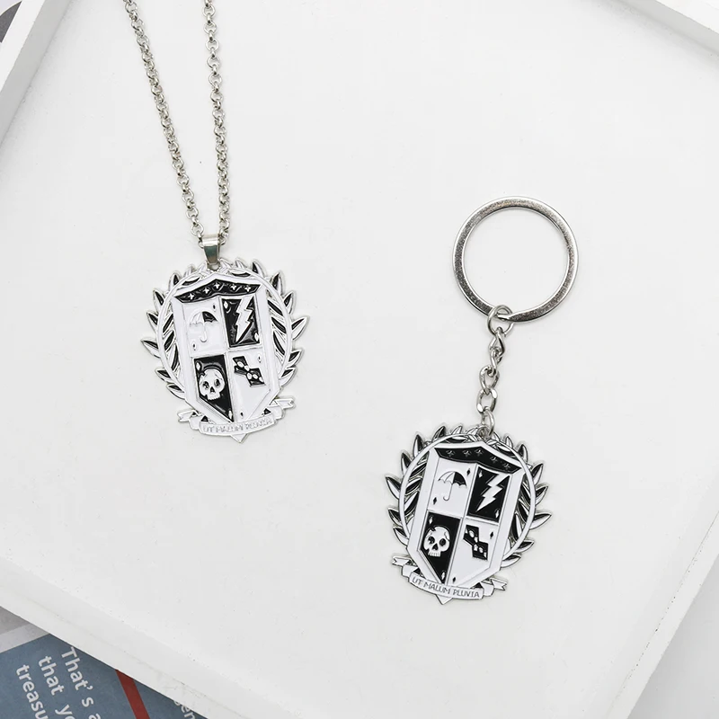The Umbrella Academy Crest Keychain Metal Enamel Keyring Key Chains For Men Women Gifts |