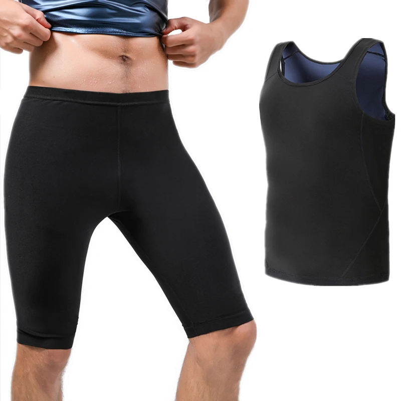 

Body Shaper Sauna Shapewear Set Sauna Vest Gym Hot Sweat Slimmming Pants Men Tummy Underwear Slims Fitness Vest Workout Shapers