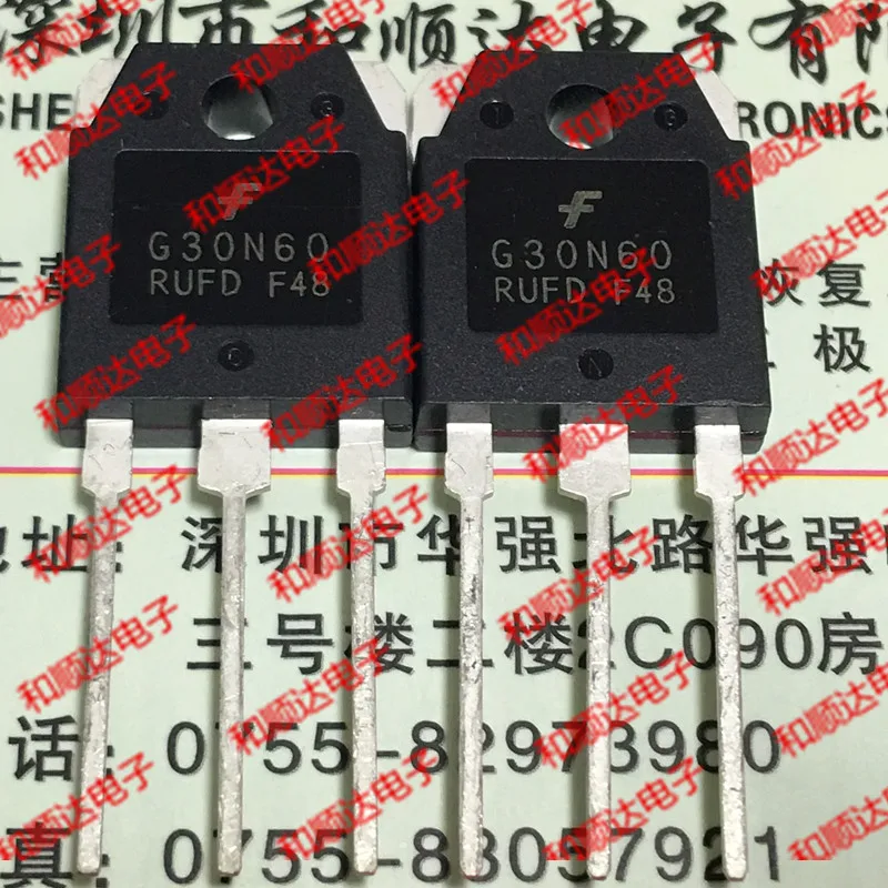

10pcs/lot G30N60RUFD brand new spot TO-3P