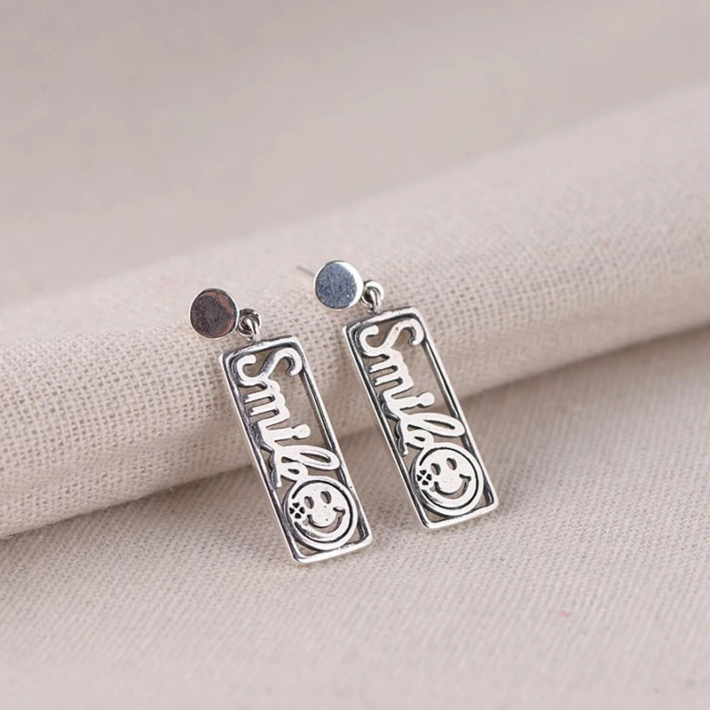 Серьги для женщин винтажные серебряные серьги-гвоздики модные ювелирные изделия