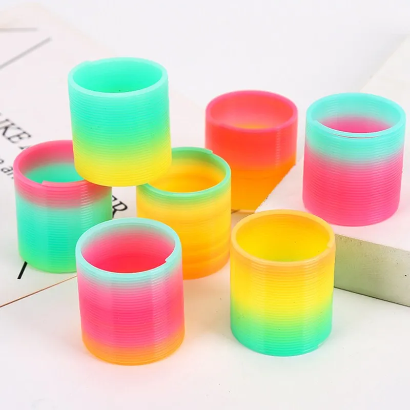 Пластиковое Радужное весеннее кольцо со смайликом цветное яркое круговое