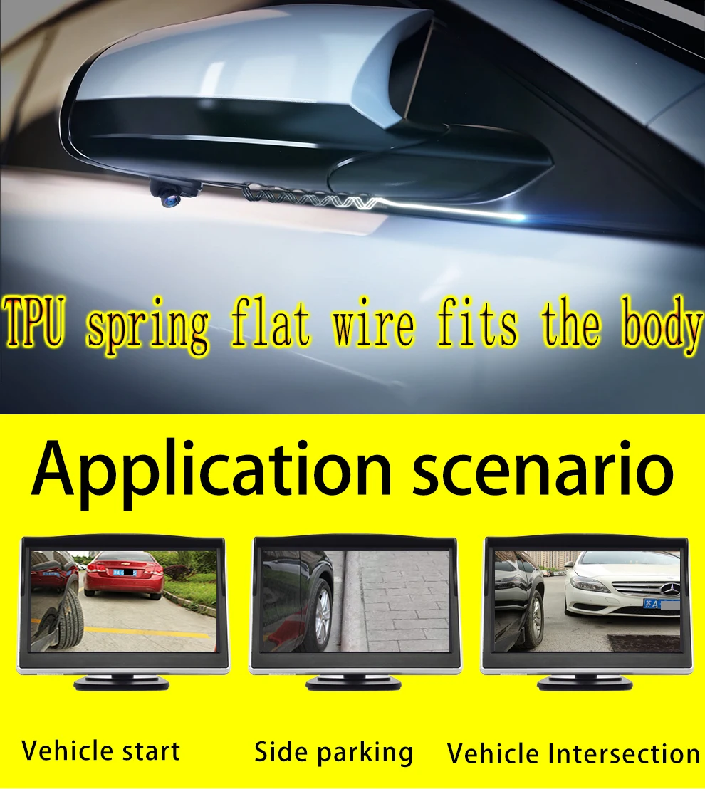 2020 Новый Стиль задняя сторона зеркало заднего вида камера с 5 дюймовым экраном