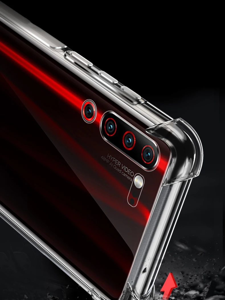 Роскошный противоударный прозрачный чехол-подушка безопасности для Lenovo Z6 Pro