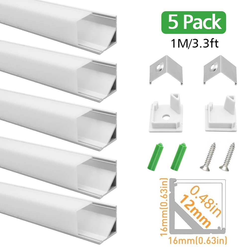 

5 шт в упаковке 3. Зарядное устройство USB 3ft/1m V01 светодиодный Алюминий профиль черный, серебристый цвет V-Форма для детей возрастом от 12 мм 3528 5050 светодиодный бар Алюминий канал ж/крышке Кепки зажимы