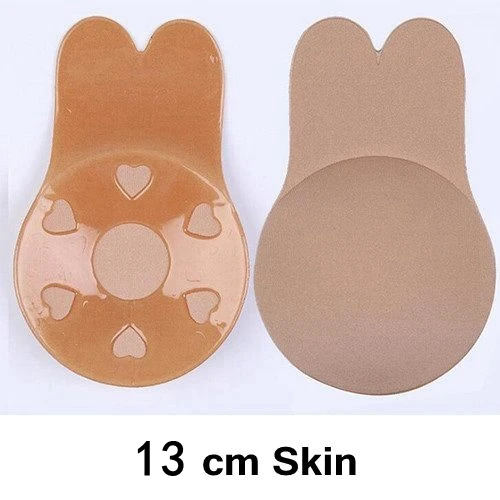 13cm skin Бюстгальтер с эффектом пуш-ап, для груди, для сосков, для женщин, многоразовые, силиконовые, невидимые, клейкие, нижнее белье, сексуальное белье аксессуары - Цвет: 13cm skin