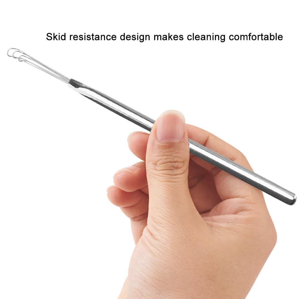 

Portable Stainless Steel Ear Pick Cleaner Dig Ear Curette Tools Ear Cleaning Tool Health Care Digging Earpick Cleaner Ear Spoon