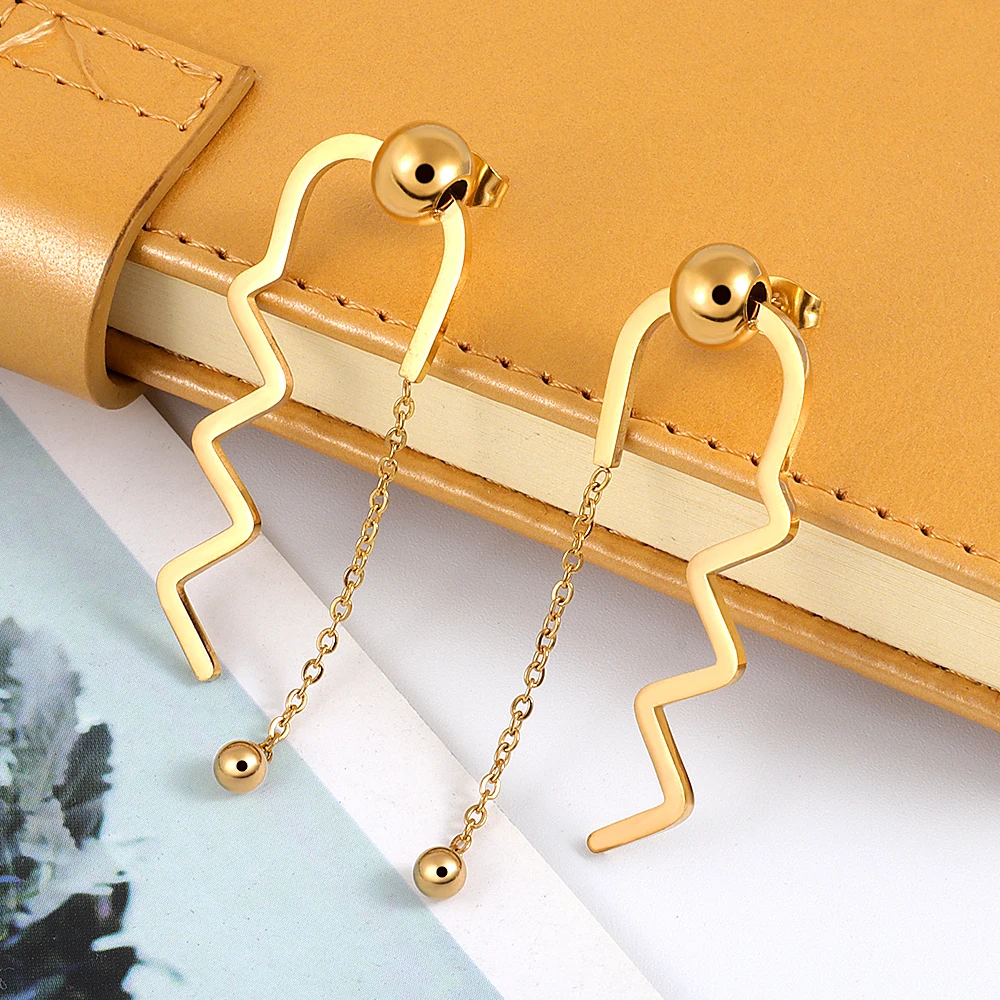 Женские сережки с кисточками роскошные брендовые глянцевые геометрические