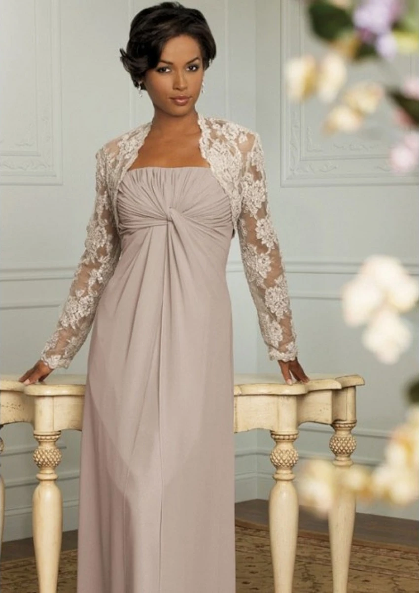 

Элегантное винтажное шифоновое платье в пол для матери невесты, кружевное платье с жакетом, брюки, костюмы, платья для жениха