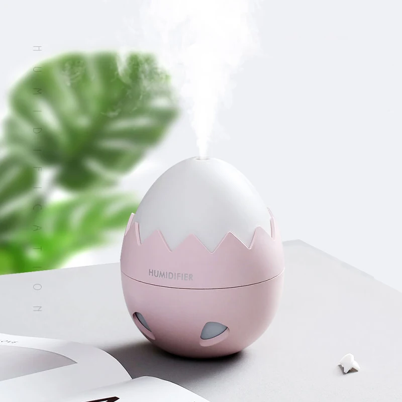 

Eggshell Mini Humidifier Diffuser 400ML USB Portable Electrics Air Freshener For Homes Spray Ultrasonic Mist Maker Night Light