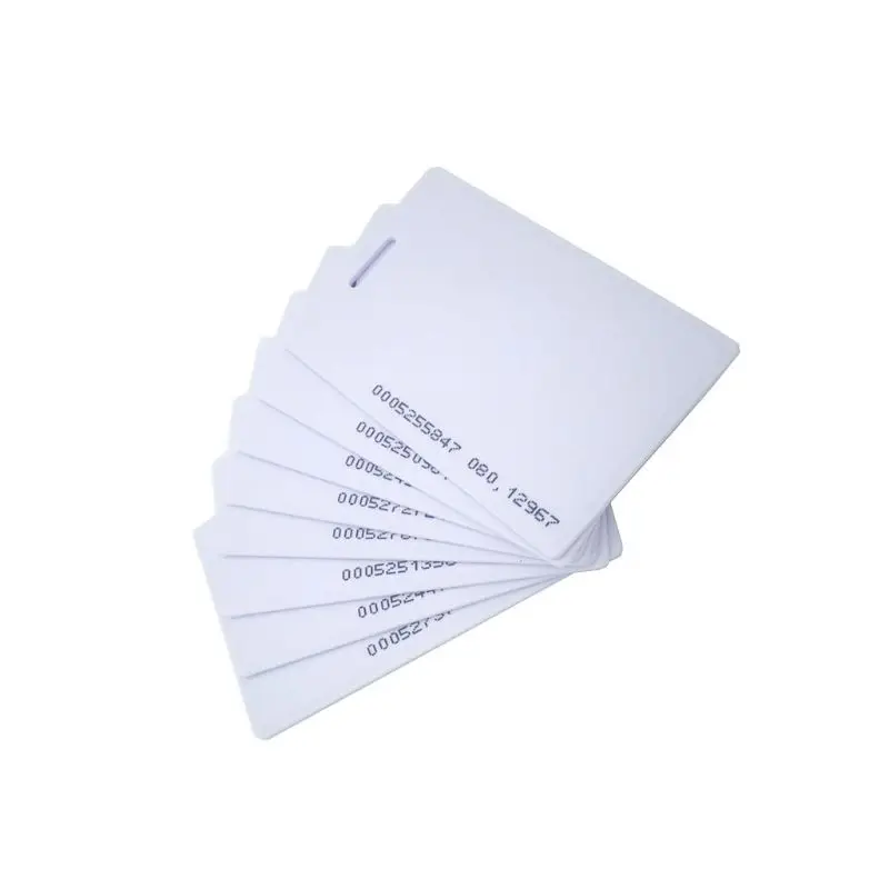 

10PCS TK4100/EM4100 125khz Access Control Card Keyfob RFID Tag White Card
