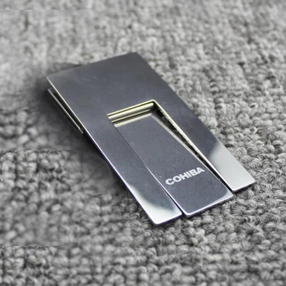 1X крутой держатель сигарет COHIBA из нержавеющей стали серебристый цвет