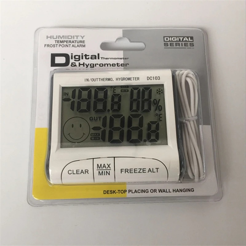 Погодная станция для использования в помещении и на улице, измеритель температуры и влажности, термометр-гигрометр