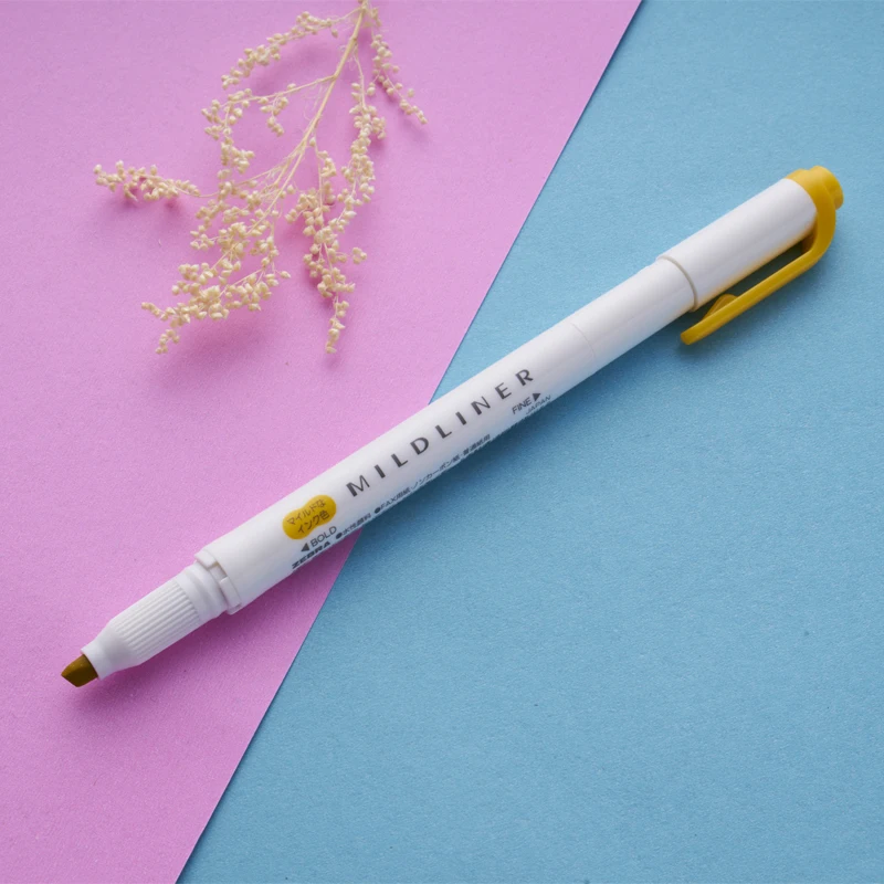 Японские канцелярские товары флюоресцентные маркеры Zebra Mildliner с пастельным