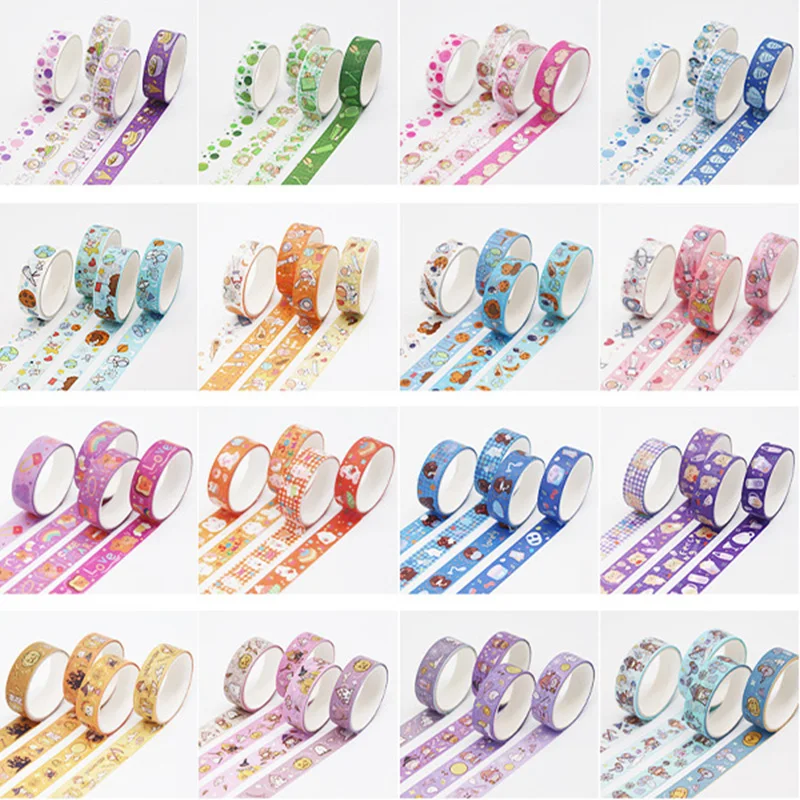 

Kawaii Stickers 16pcs Washi Tape Stickers Gift Box Hand Account Sticker Stationery Stickers Tape And Paper Decoration Material