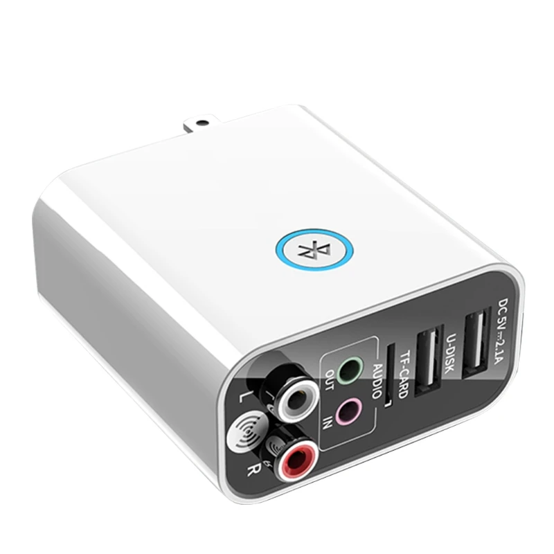 

2 in 1 Bluetooth 5.0 Receiver Transmitter for Cell Phone TV PC Headphones TF Card AUX USB Charger Stereo Music Adapter