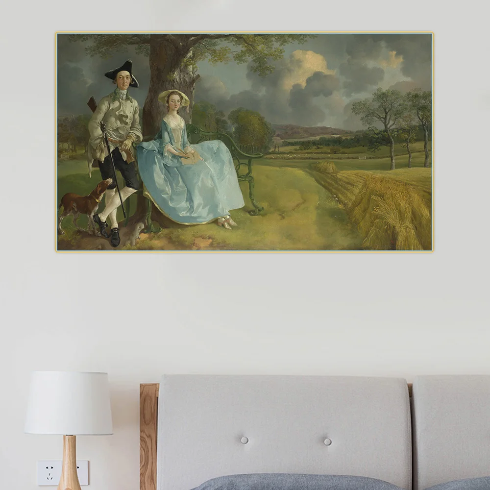Художественная живопись на холсте Citon Thomas gainsборо 》 мистер и миссис Эндрюс