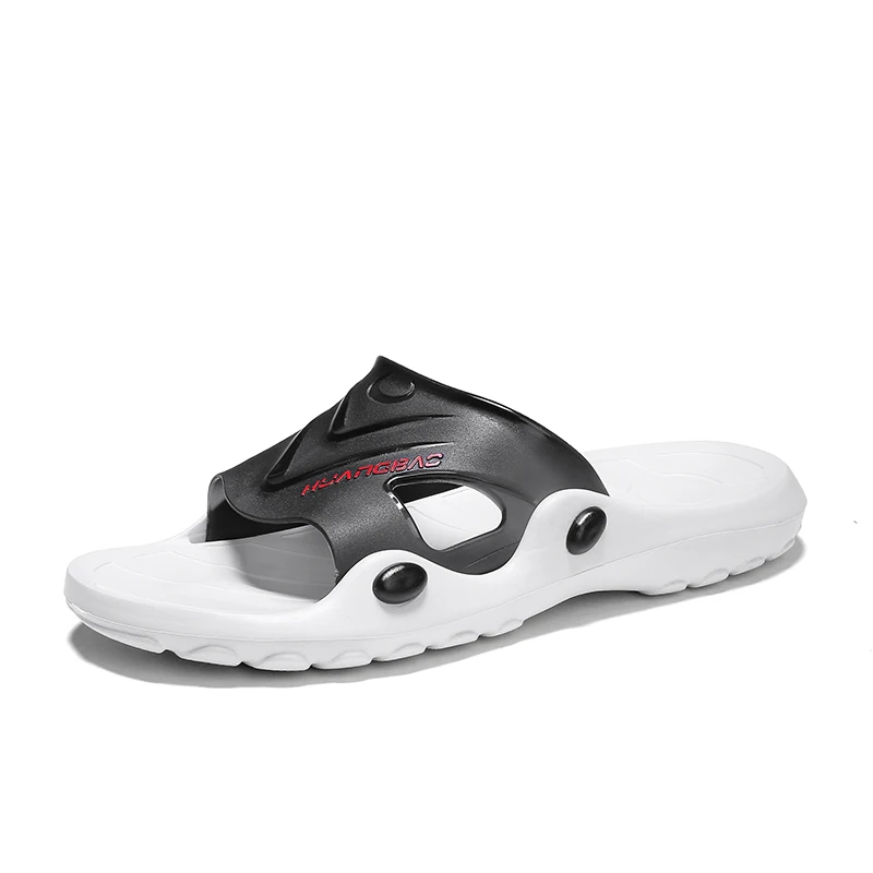 Мужские Пляжные шлепанцы темно синие сандалии на плоской подошве без застежки