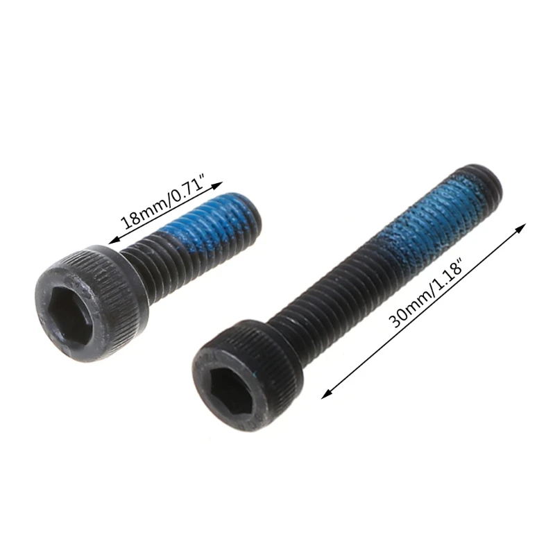 

4pcs Bicycle Screw Disc Brake Conversion Adapter Parts Accessories M6x18/M6x30 Steel With Spacer Bolt Repair Kit