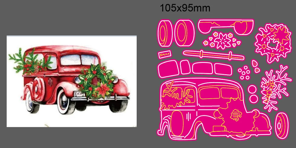 

Car Metal Dies Stencil Greeting Card Decoration DIY Scrapbook Paper Photo Album