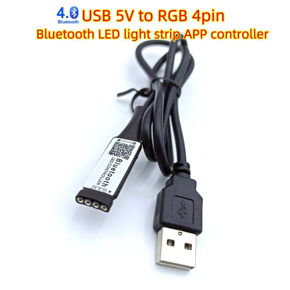 5V USB LED switch Wifi Controller Bluebooth Power For TV Backlight 12-24V led strip RGB Remote Light Home colorful | Лампы и освещение