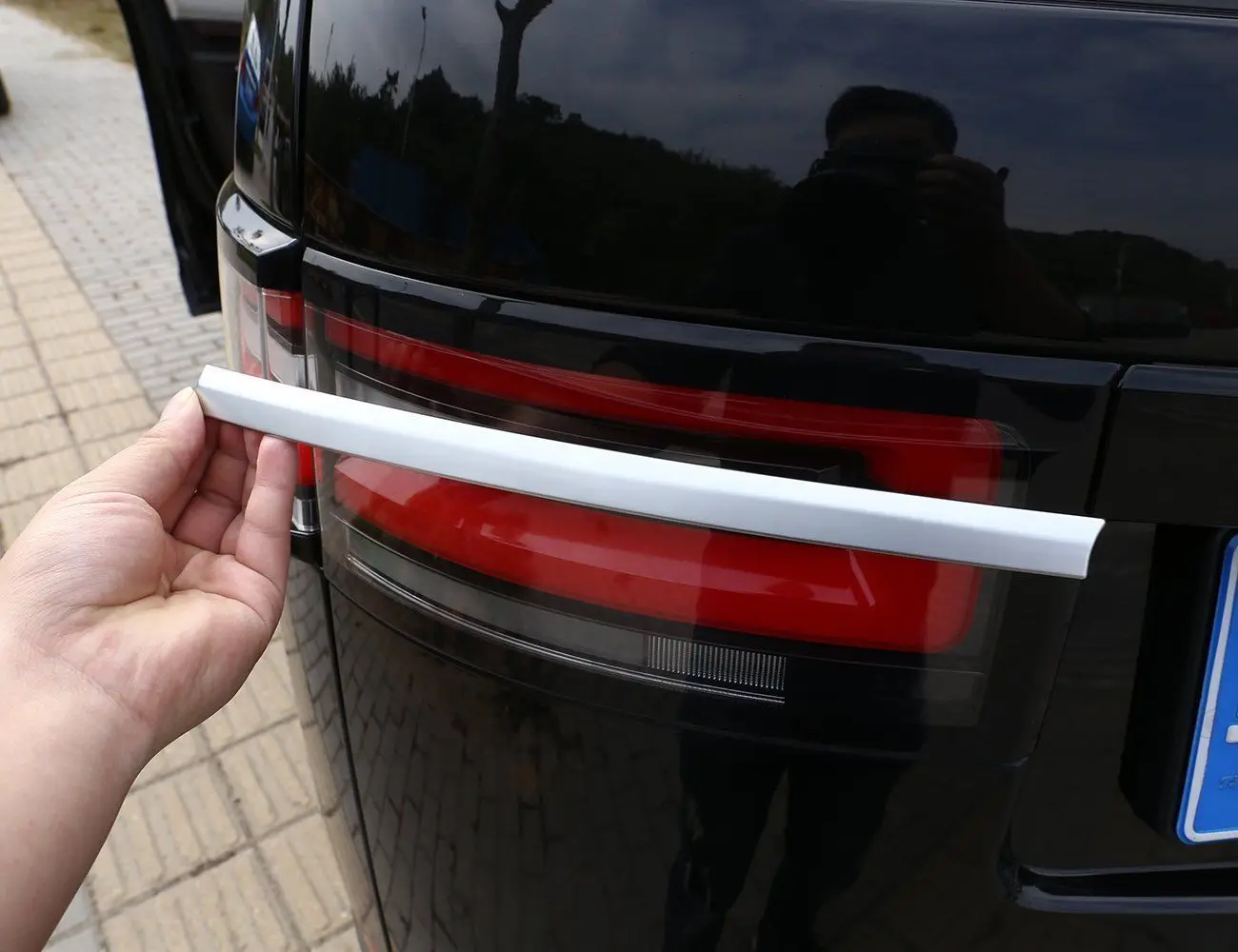 1 Набор = 2 шт. хромированный задний фонарь ABS для Land Rover Discovery 5 2017 | Автомобили и