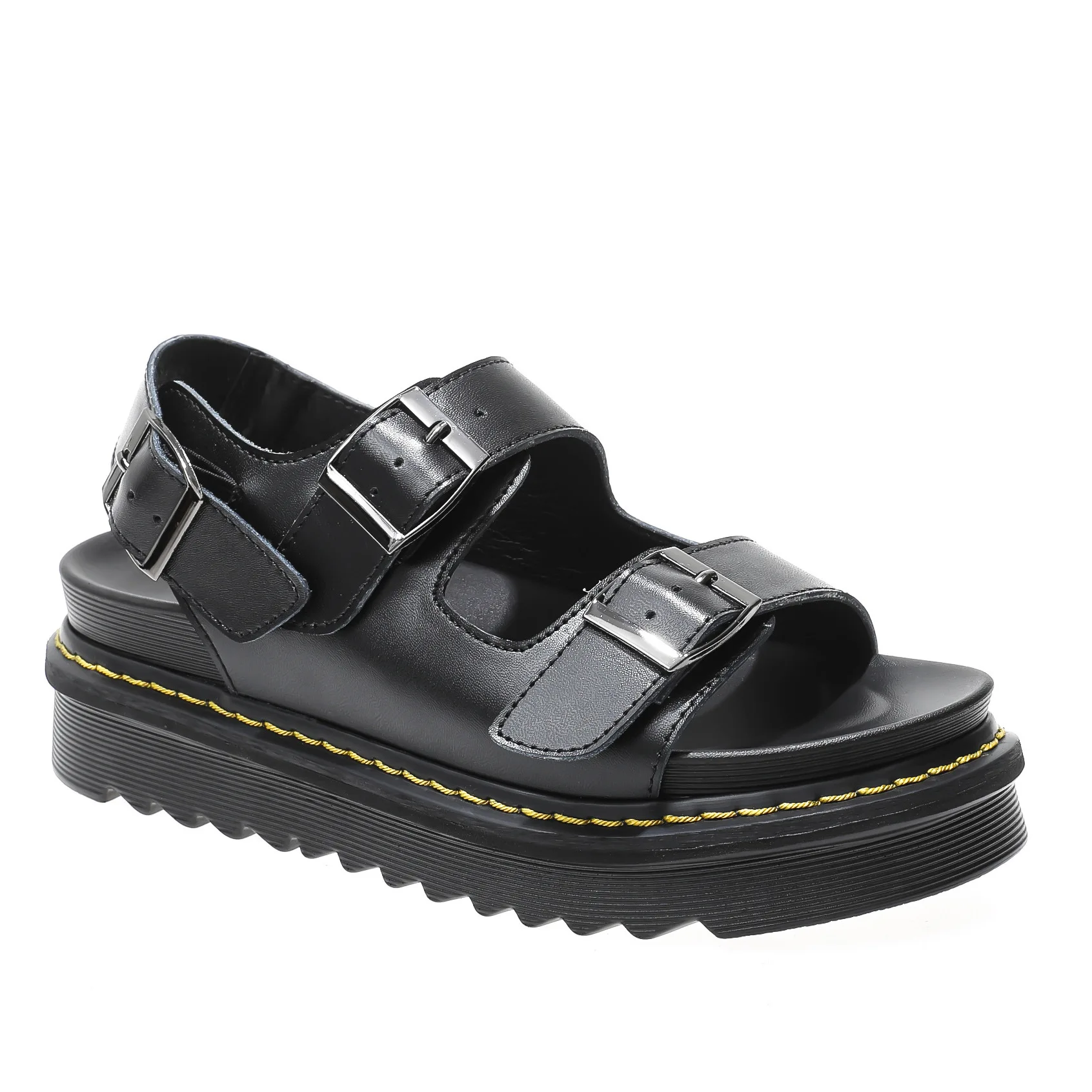 

muffin leisure British Thick bottom women's style one-line sandals ins thin