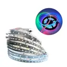 Комнатное освещение Декор 5 м WS2811 Светодиодная Пиксельная программируемая полоса 3060 светодиодовм, ws2811IC DC12V 5050 RGB SMD белыйчерный PCB оформление