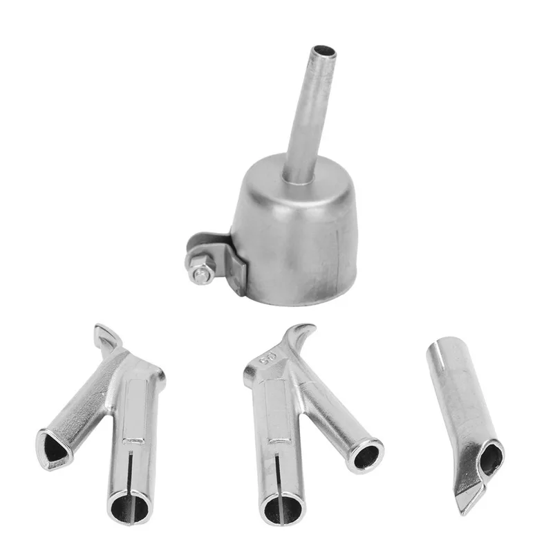 

4 Speed Welding Nozzles For Vinyl Pvc Plastic Hot Air Blower e Speed Nozzle 5Mm Round Welding Head Alloy Y Type