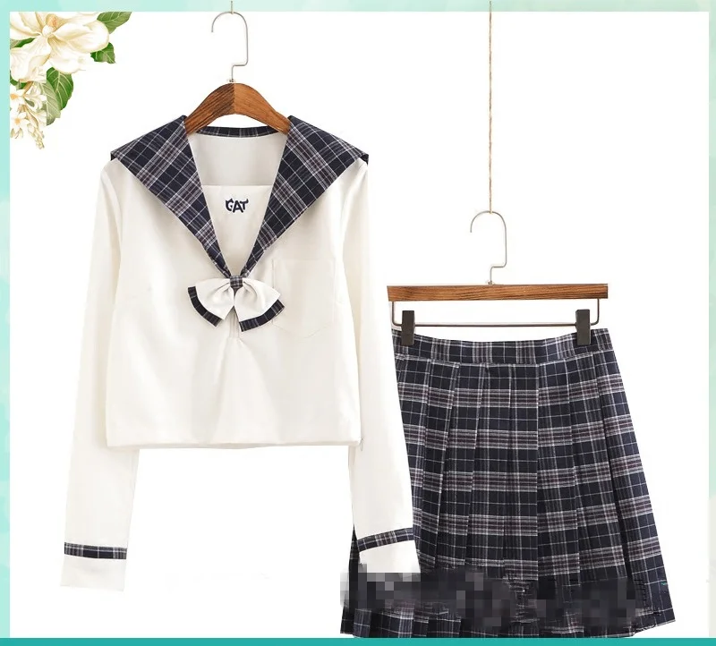 

2021 New Korea sailor suit costumes anime COS Japan academic school female student uniforms japanese school uniform