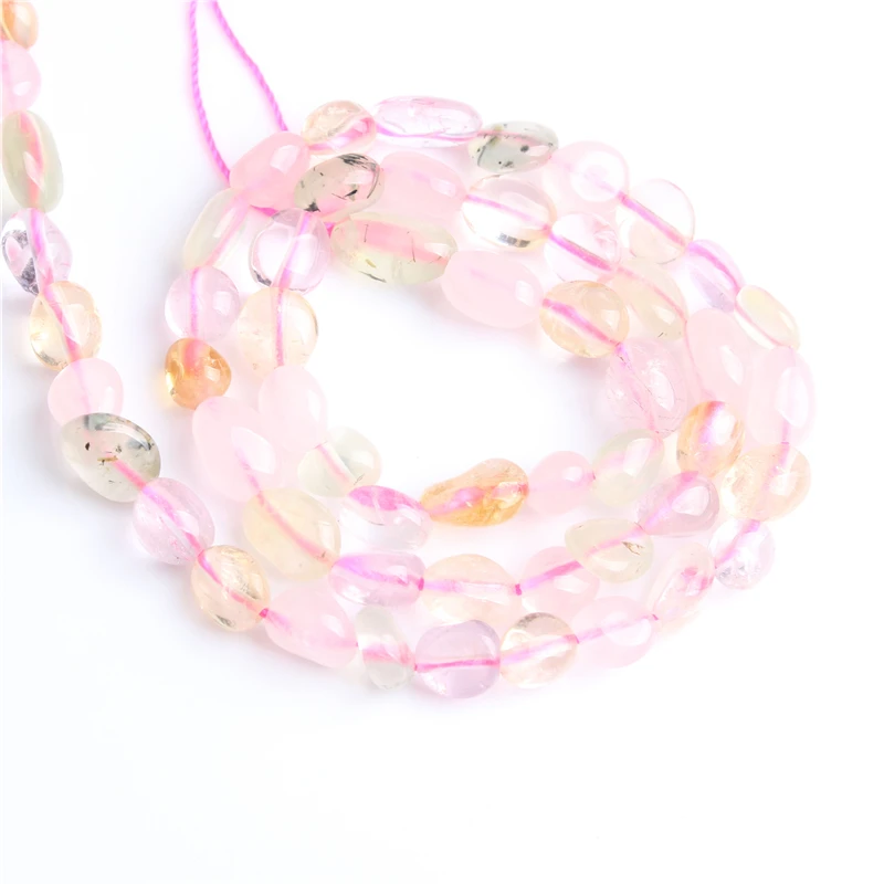 

Linxiang Natural irregular Amethyst crystal loose beads, used for jewelry DIY Stone Bracelet Necklace