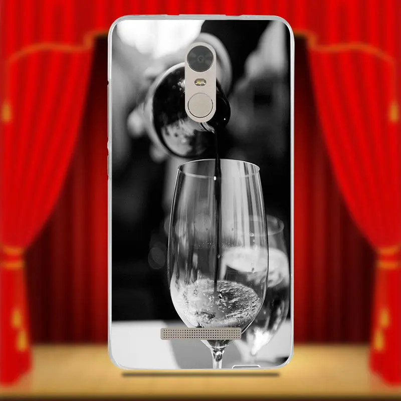 Чехлы из мягкого ТПУ с изображением Парижской Эйфелевой башни бокала красного