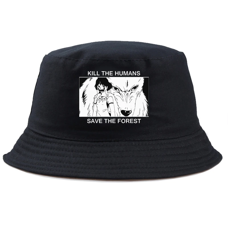 Панама для мальчиков и девочек однотонная в стиле Харадзюку с принтом |