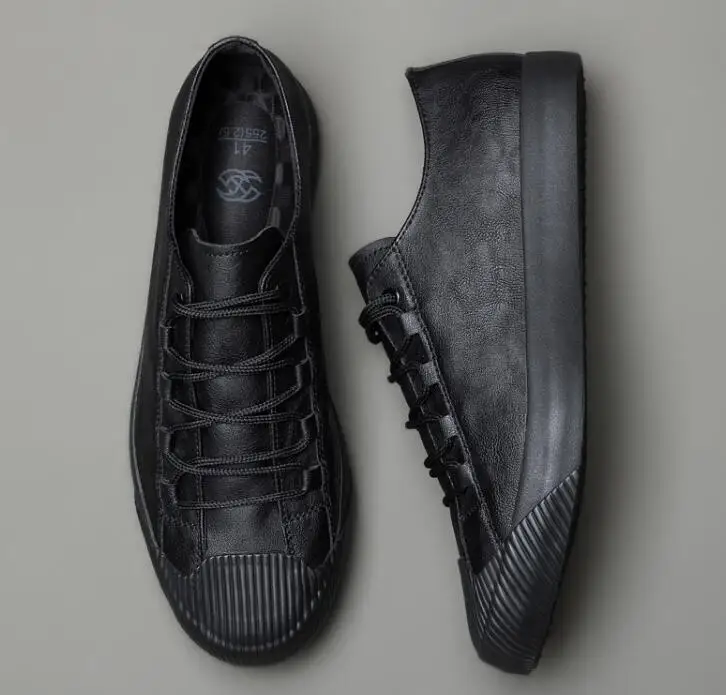 

Nice Autumn New Pop Fashion Men Leather lace-up Casual Shoes Trend Shoes Cool Loafers