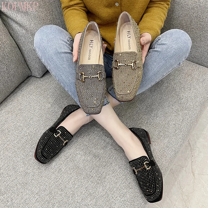 

Flats Women Summer Slipper 2021 New Platform Fashion Metal Decoration Woman Shoes Muller Sandals Ventilate