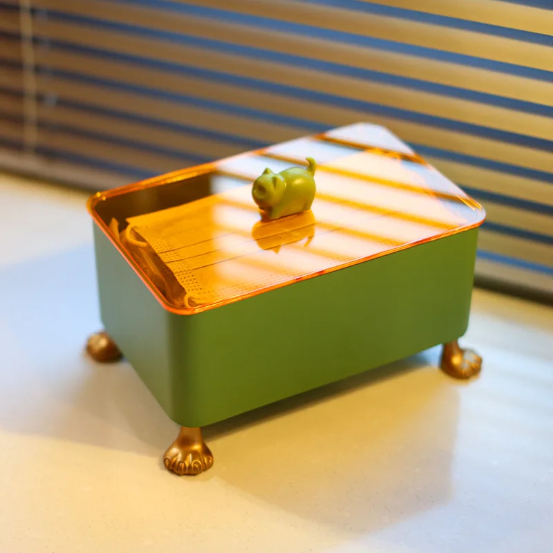 

Living Room Mask Storage Box Home Large Capacity Masks Container Multifunctional Organizer Box with Lid