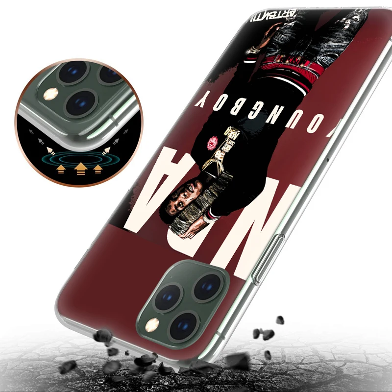 Kentrell Дешон YoungBoy ни разу не ломались снова мягкие чехлы для Apple iPhone 11 Pro MAX X XR XS макс 7