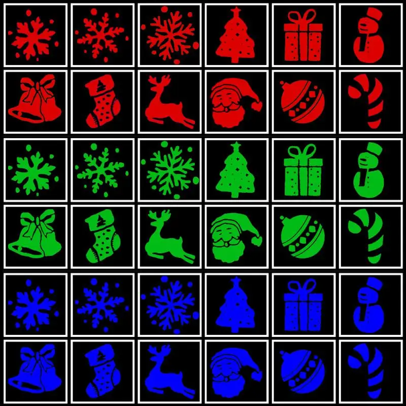 12 Patterns Mini Christmas Lights Outdoor Projector Laser garden light Snowflake Moving Disco Decorations 9 | Спорт и развлечения