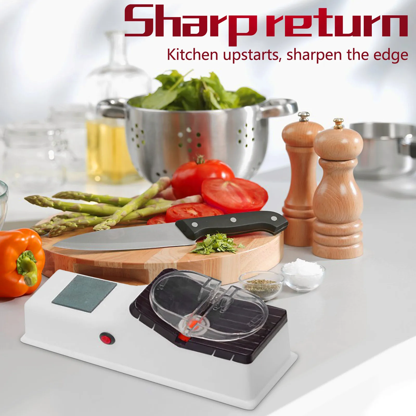 

Knife Sharpener Professional Whetstone Kitchen Sharpening Stone Tungsten Diamond Ceramic Grinder Chef Accessories Tool