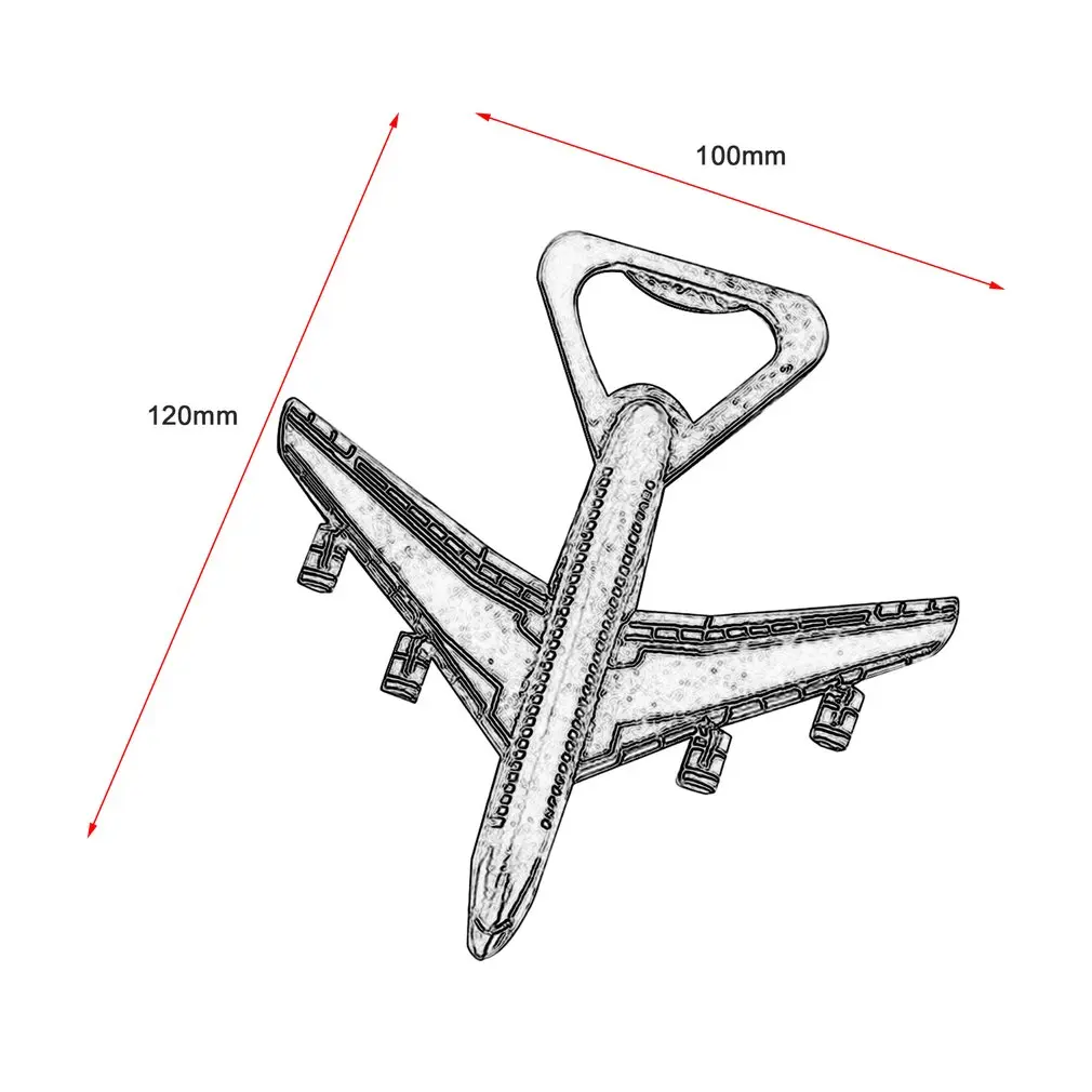 

European American Fashion Airplane Shape Beer Bottle Opener Antique Wedding Kitchen Party Bottle Opener Supplies Gift