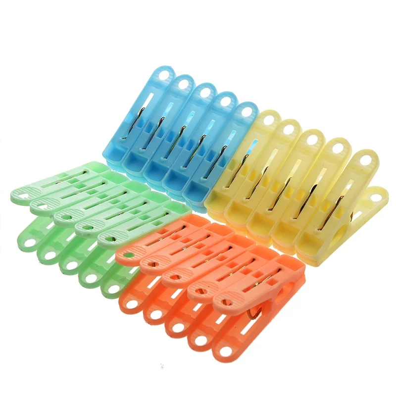 

Plastic Clothing Pegs Clips Clothes Pins 20 Pcs Assorted Colors