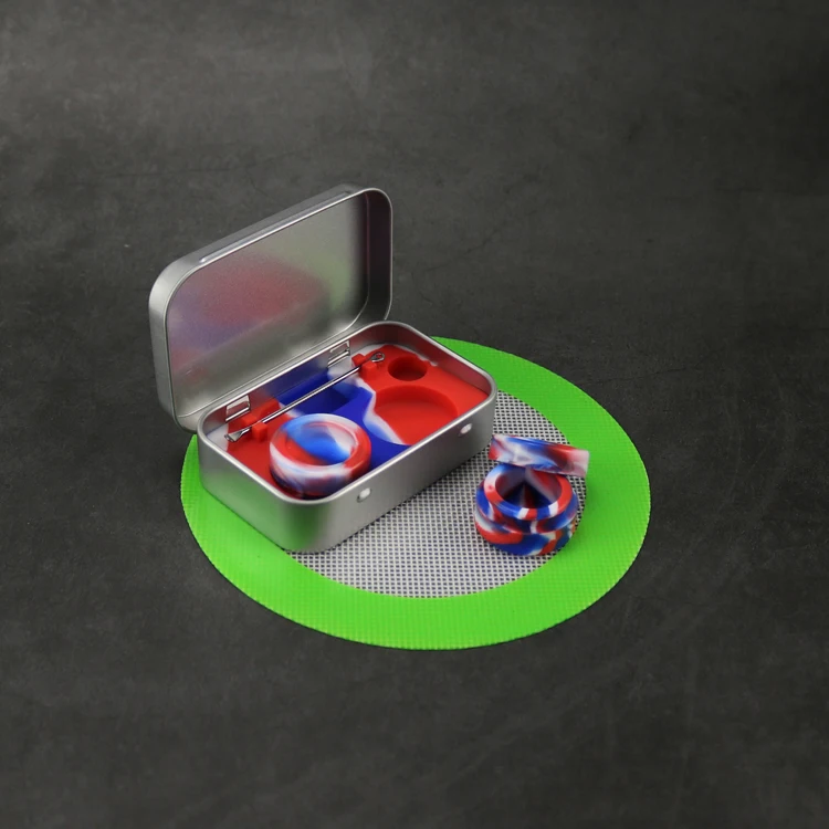 Вапорайзер для сухих трав силиконовая коробка Набор банок с 70 мм восковым