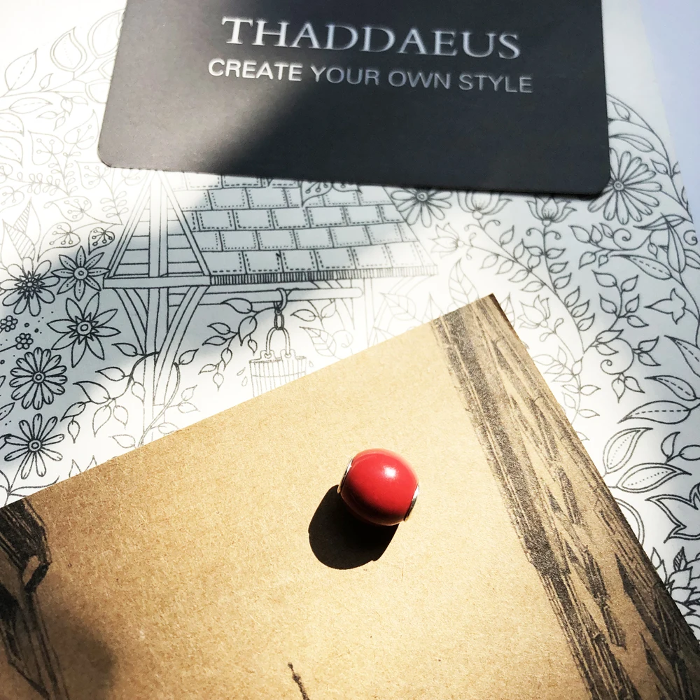 Бисер красный серебряные бусины подходит браслет ожерелье из Европы Европейский