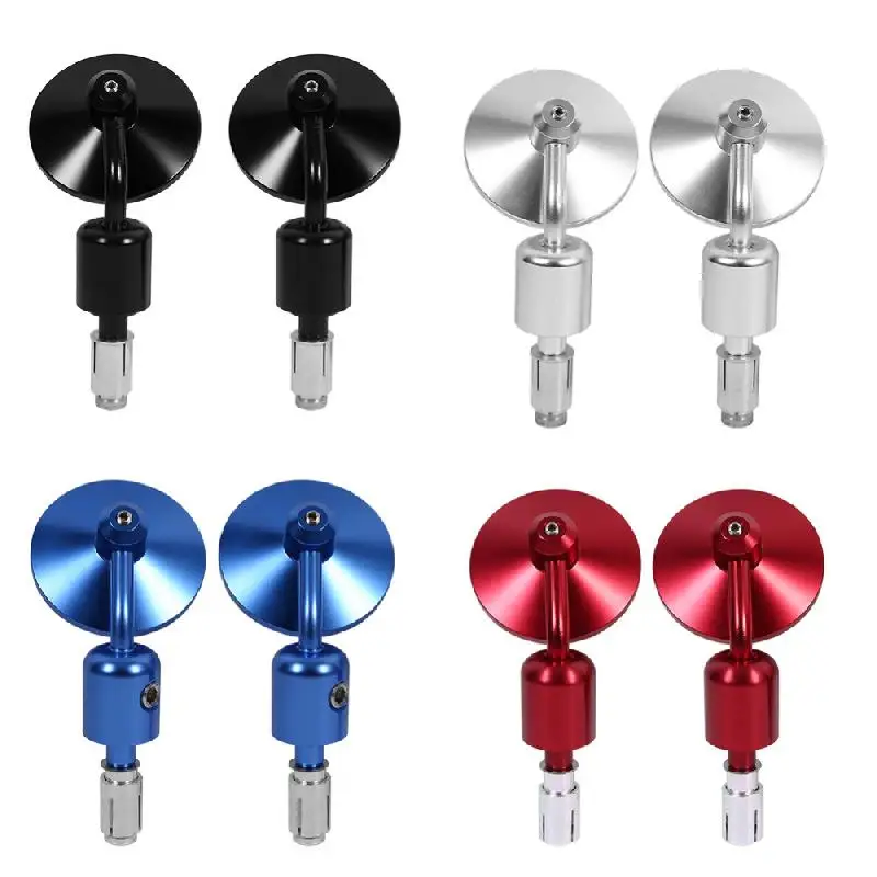 Зеркало заднего вида мотоциклетное круглое 7/8 дюйма 1 пара|Боковые зеркала и